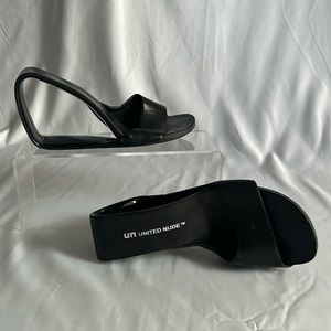 United Nude Mobius black heels 4" $220 retail on website